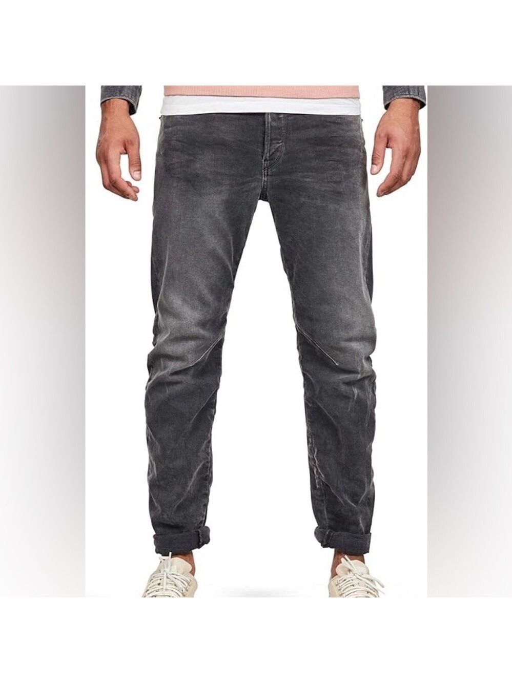 G Star Raw Tobog 3D Relaxed Tapered Jean in Antic Charcoal SZ 27x28